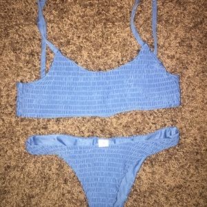 Blue bikini